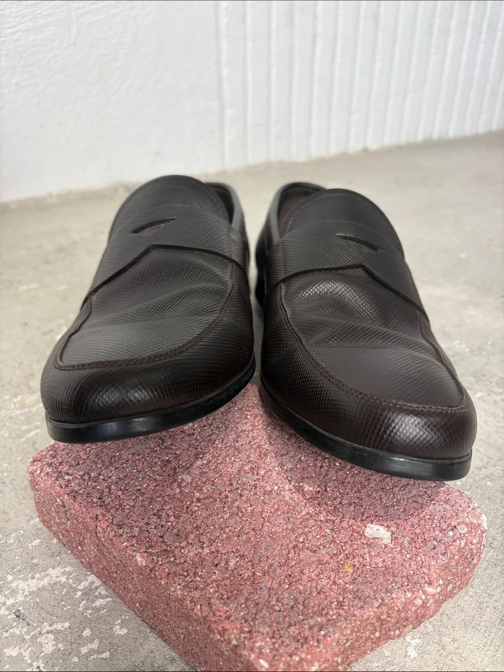 Prada Saffiano leather loafers